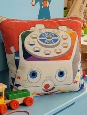 Fisher-Price Retro Reversible Toy  Design Pillow